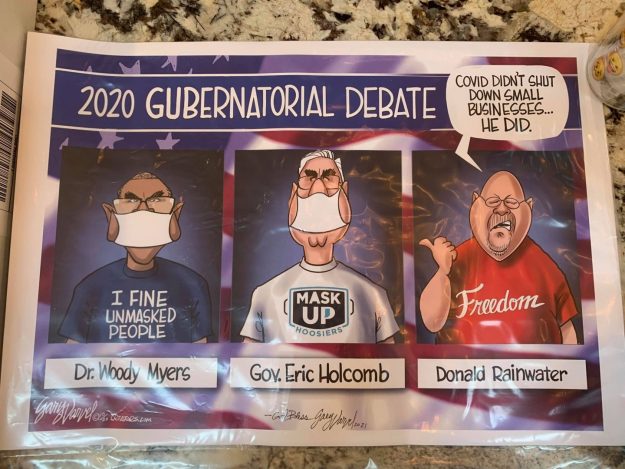 Autographed Varvel Cartoon Print